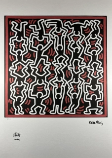 Obraz | Keith Haring | Stick figure acrobats